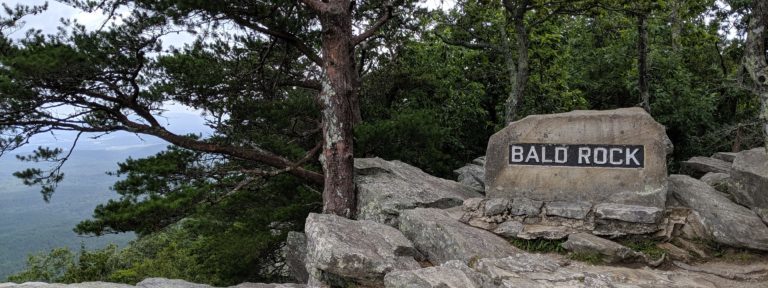 The Alabama mountain lookout on Cheaha Mountain, Bald Rock